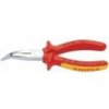 Knipex Kliešte VDE 160 mm pologuľaté vyhnuté s bočným cvikom 1000V 25 26 160