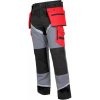 LAHTI PRO NOHAVICE ČIERNO-SIVO-ČERVENÉ 100% BAVLNA S REFLEXOM Veľkosť: XXL