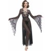 šaty DEVIL FASHION Heid' Gothic Flared Sleeve Lace Lingerie