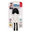 Profibaby kousátko špendlík + přívěsky 12 cm černobílá