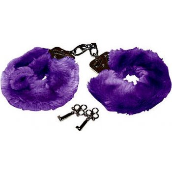 Pouta Toy Joy fialová Furry fun Cuffs Purple Plush