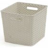 CURVER MY STYLE SQUARE 25L úložný box 32,5x32,5x28cm krémový 03613-885