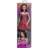 Barbie Fashionista bábika v ružových šatách s leopardím vzorom