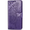 VSETKONAMOBIL 19300 ART Peňaženkový Motorola Moto G8 Plus BUTTERFLY fialový