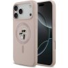 Karl Lagerfeld puzdro gumené Apple iPhone 17 Pro Max KLHMP17XSCMKCRHP ružové