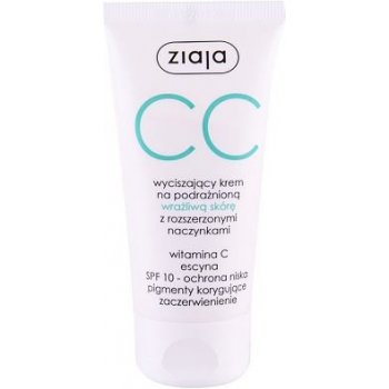 Ziaja CC Sooting Cream SPF10 Upokojujúci CC krém s vitamínom C 50 ml