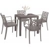Súprava záhradného nábytku Donato 4+1 cappuccino