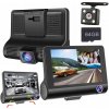 CÚVACIA KAMERA DVR DO AUTOMOBILU FULL HD PREDNÝ A ZADNÝ 3 KAMERY + 64G TF KARTA