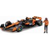 Model Bburago 1:24 MCLAREN MCL38 F1 Formula 1 + Jazdec Oscar Piastri #81
