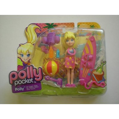 Mattel Polly Pocket plážová bábika a doplňky