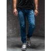 Modré pánske rifľové jogger nohavice Bolf 8153A1