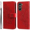 Peňaženkové kožené puzdro 7-PETAL na Huawei Nova 10 – Červená