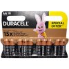 Batéria alkalická, AA (LR6), AA, 1.5V, Duracell, blister, 10-pack, 42308, Basic