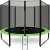 Aga Sport Pro Trampolína 305 cm svetlo zelená + ochranná sieť + rebrík