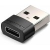 Redukcia Vention USB 2.0 (M) na USB-C (F) OTG Adapter Black PVC Type (CDWB0)