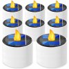 8 x SOLÁRNA LED LAMPA ZÁHRADNÉ SVIETIDLÁ TEALIGHT PLAMEŇ MALÁ SVIEČKA VLOŽKA