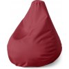Sablio Sedací vak Pear Tmavočervená - 70 x 95 x 15 cm