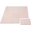 Hracia podložka puzzle s okrajom Light Pink 92x122 cm