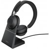 Bezdrôtové slúchadlá Jabra Evolve2 65 MS Stereo USB-A Stand Black (26599-999-989)