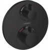 Hansgrohe Ecostat S - Termostat pod omietku pre 2 spotrebiče, matná čierna 15758670
