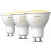 Philips Hue Bluetooth 3x žiarovka LED RGB GU10 4,3W, 350lm, 2000-6500K, biela + bridge