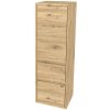 Mereo, Mereo Opto kúpeľňová skrinka vysoká 125 cm, pravé otváranie, Multidecor, Dub San remo sand, MER-CN995PDSAN