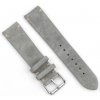 BStrap Suede Leather remienok na Garmin Vivoactive 5, gray