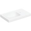 Geberit iCon - Umývadielko 53x31 cm, bez prepadu, otvor na batériu vpravo, matná biela 501.832.JT.1