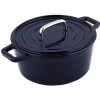 CS SOLINGEN Pekáč s poklicí litinový kulatý se smaltovaným povrchem ALPEN 24 cm modrá CS-079369