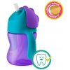 Philips AVENT Hrnček 200 ml Bendy s ohybnou slamkou dievča+darček PETITE&MARS Miska 6m+