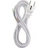 Flexo cord 3x0.75mm braided 2.4m EMOS S00003 for iron