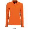 SOL's Collection Polokošile Perfect LSL Women, dlouhý rukáv, dámské COT25208323505-orange 2XL Oranžová