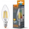 LED žiarovka E14 C35 sviečka 6W = 60W 806lm 3000K teplá biela 360° FILAMENT Videx
