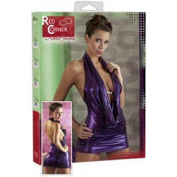 Red Corner Purple shimmering mini dress