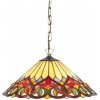 Tiffany luster do obývačky BRIGHT Ø42
