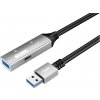 PremiumCord USB 3.2 repeater a predlžovací kábel Male-Female, 5Gbps Aluminium 10m ku3rep10al