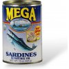 MEGA Sardinky v prírodnom oleji 425 g - 1 kus