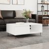 Konferenčný stolík biely 90x60x35 cm kompozitné drevo-ForU-827060