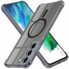 Techsuit - Shockproof Clear Silicone MagSafe kryt na Samsung Galaxy S21 FE 5G - dymovo čierny