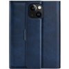 AppleKing flipové puzdro z PU kože pre iPhone 15 Plus - tmavomodré - možnosť vrátiť tovar ZADARMO do 30tich dní