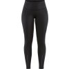 Dámske zateplené elastické nohavice CRAFT ADV Essence Warm black L