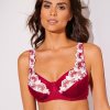 Zmenšujúca saténová podprsenka Calenca zn. Confidence Lingerie®, s kosticami čerešňová 105 Blancheporte