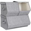 Textilné úložné boxy SONGMICS RLB12GY
