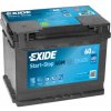 EXIDE START-STOP AGM 12V 60Ah 680A, EK600