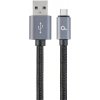 GGembird CCB-mUSB2B-AMCM-6 Opletaný USB-C - USB 2.0, M/M, 1,8m, černý