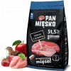 Suché krmivo pre šteňatá Pan Mięsko Teľacie s Prepeličkou chrumky L 3 kg