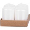 MagicHome Vianoce biela 4 x 6 cm 4 ks