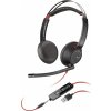 Poly Blackwire C5220 - Blackwire 5200 series - náhlavní souprava - náhlavní - kabelové - USB-A, 3.5 mm jack - černá - certifikováno pro Microsoft Teams, Certified for Skype for Business, Certifikováno