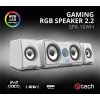 C-TECH reproduktory SPK-16, 2.2, 16W, RGB podsvietenie, 3,5mm jack, USB napájanie, biele