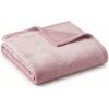 Textilomanie Mikroplyšová deka SOFT, púdrovo ružová Rozmer: 160 x 200 cm
